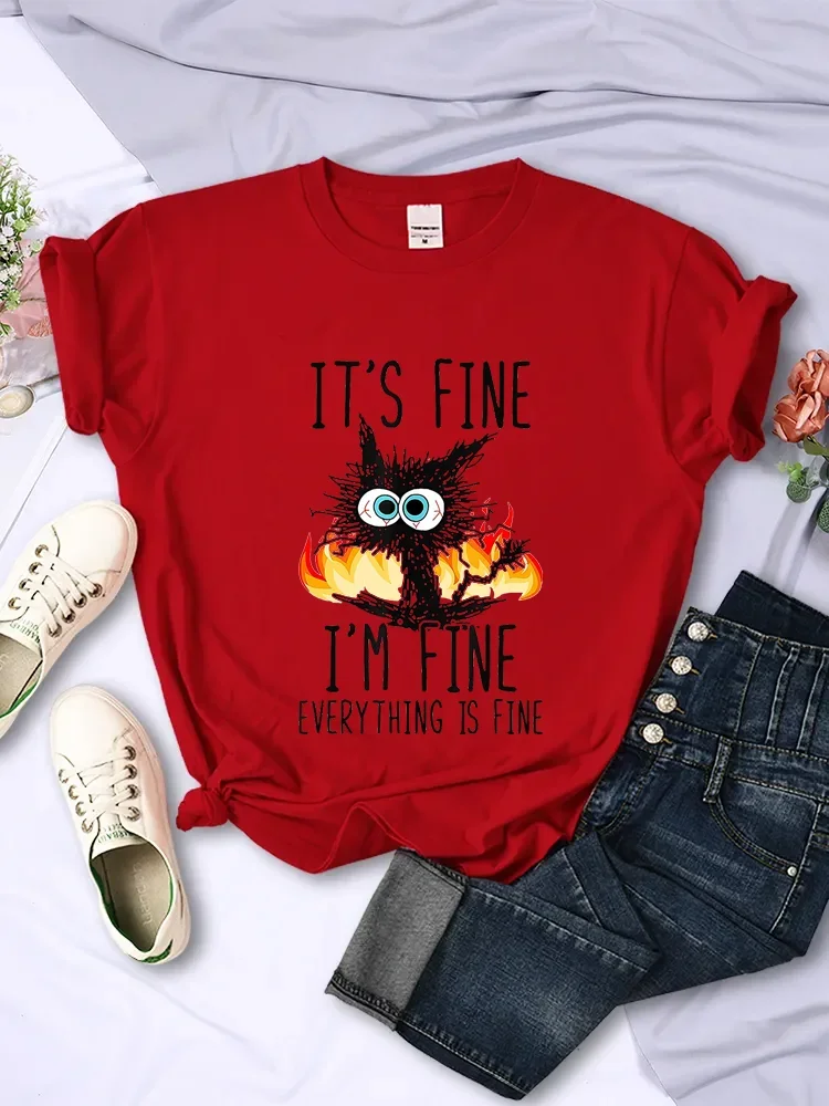 Lovely Funny Black Cat T Shirt | Kittens & cat Lovers Shirts for Women