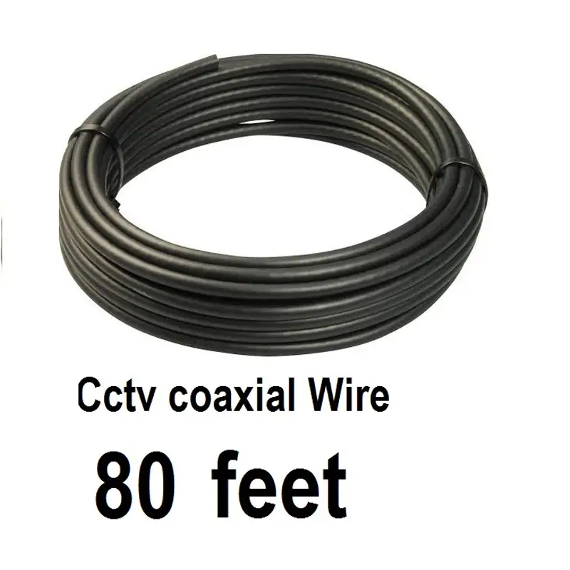 Cctv Coaxial Wire Cable For Easy Cctv Installation -80 Feet