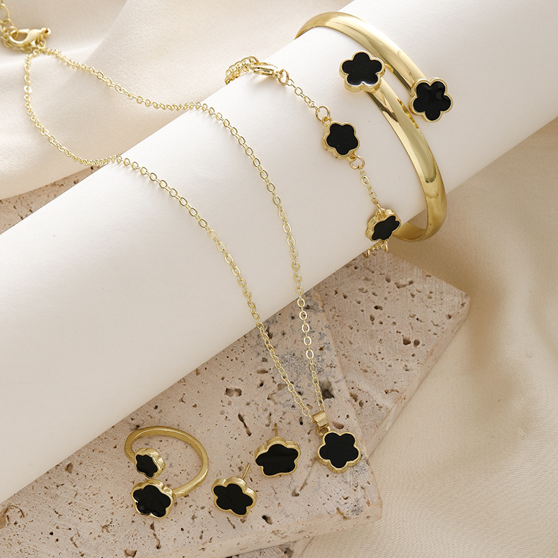 5-Piece Clover Jewelry Set