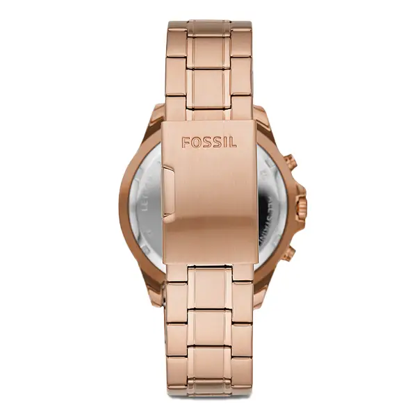 Fossil Limited Edition Garrett Rose Gold Stainless Steel Black Dial Chronograph Quartz Watch for Ladies – LE1069