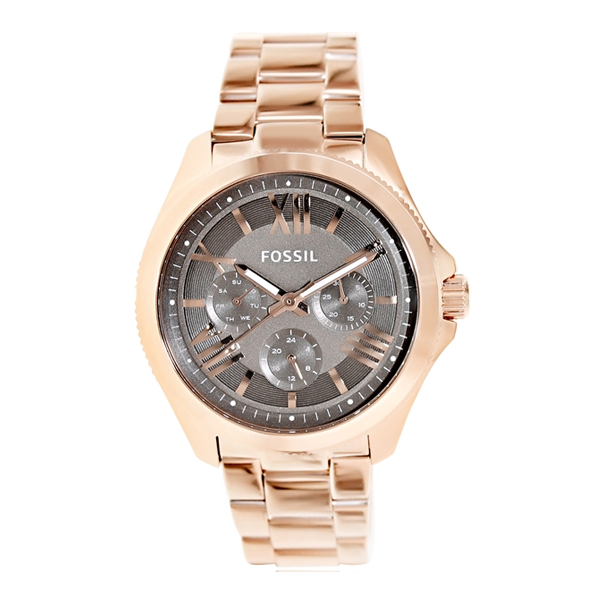 Fossil Gold Stainless Steel Brown Dial Watch For Ladies - AM4533