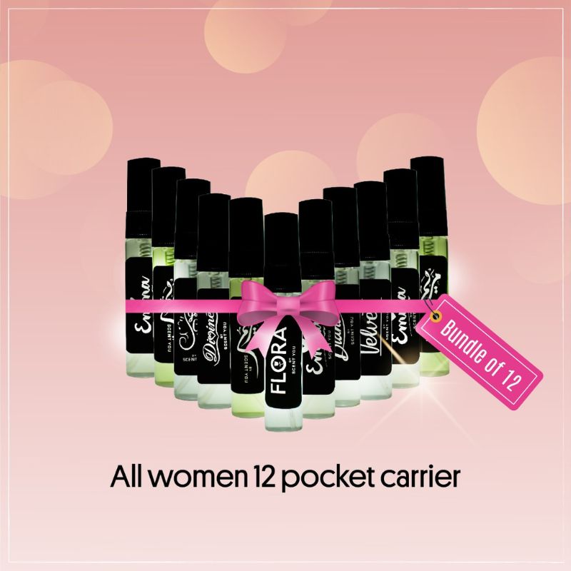 12 pcs Women 6ml Pocket Carriers Bundle