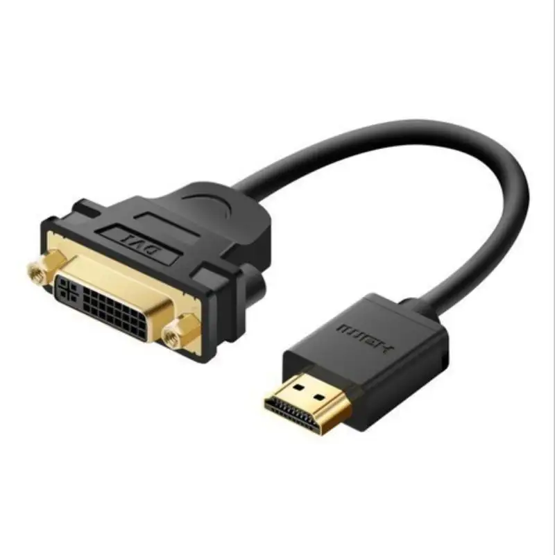 UGREEN DVI MALE TO HDMI FEMALE ADAPTER CABLE 20118 22-CM (BLACK)