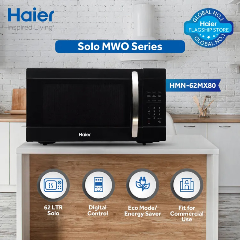 Haier HMN-62MX80 Grill Microwave Oven 62L With Official Warranty