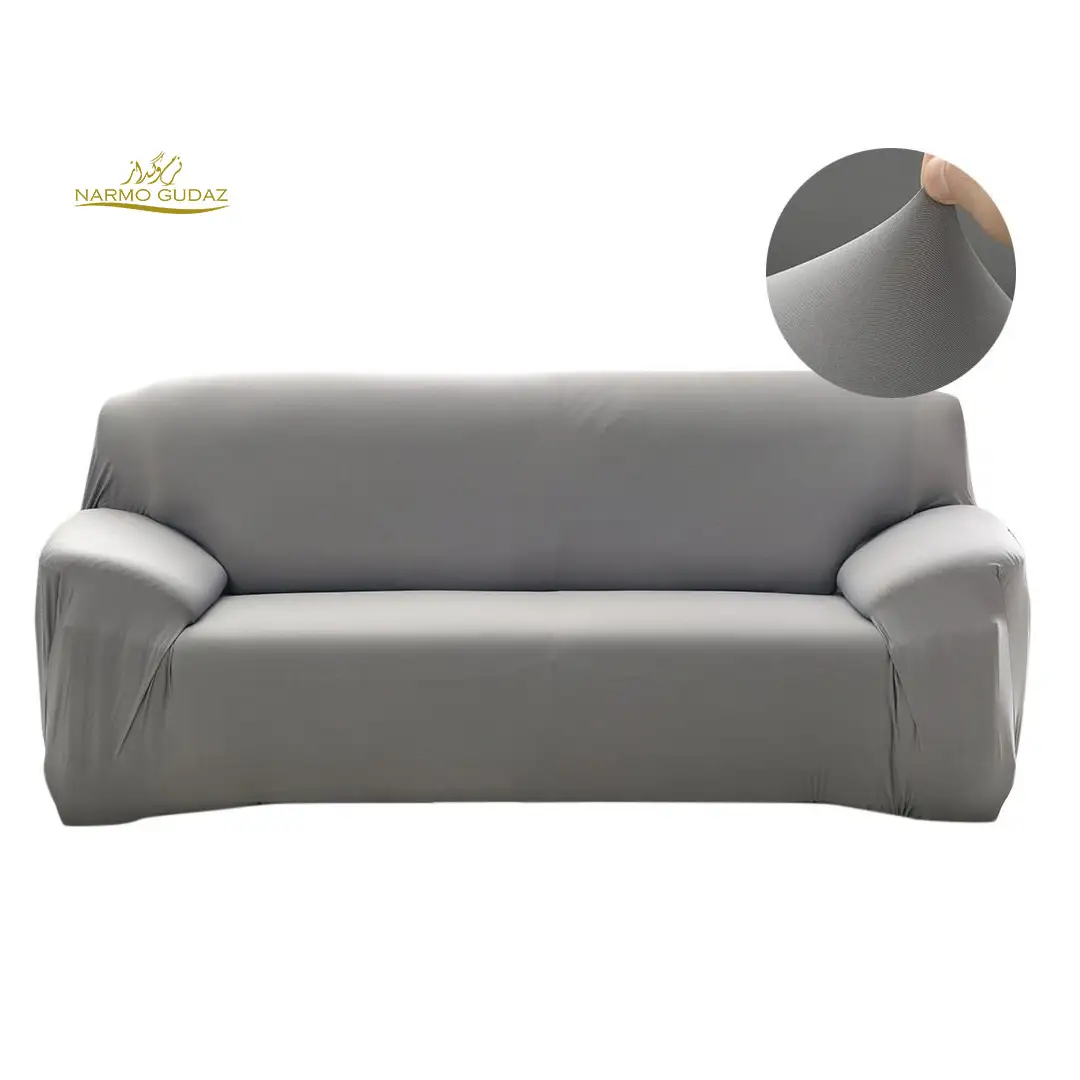 Sofa Cover 3 Seater  Stretchable 3 Seater Sofa Covers Set  Elastic Fitted Solid Color Jersey Cover Jumbo Size  Comfortable Couch Cover | Narmo Gudaz