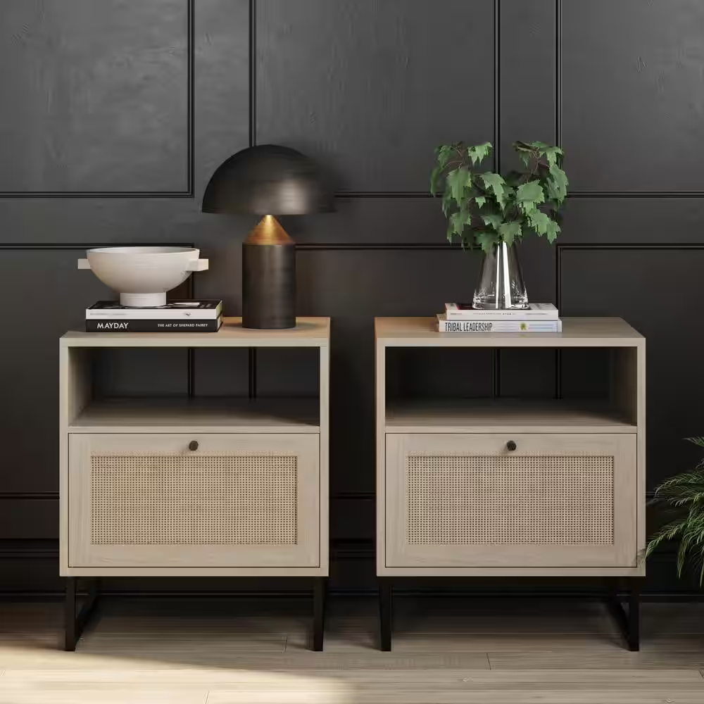 Premium Wooden Nightstand with Ample Storage – A Perfect Blend of Style and Functionality