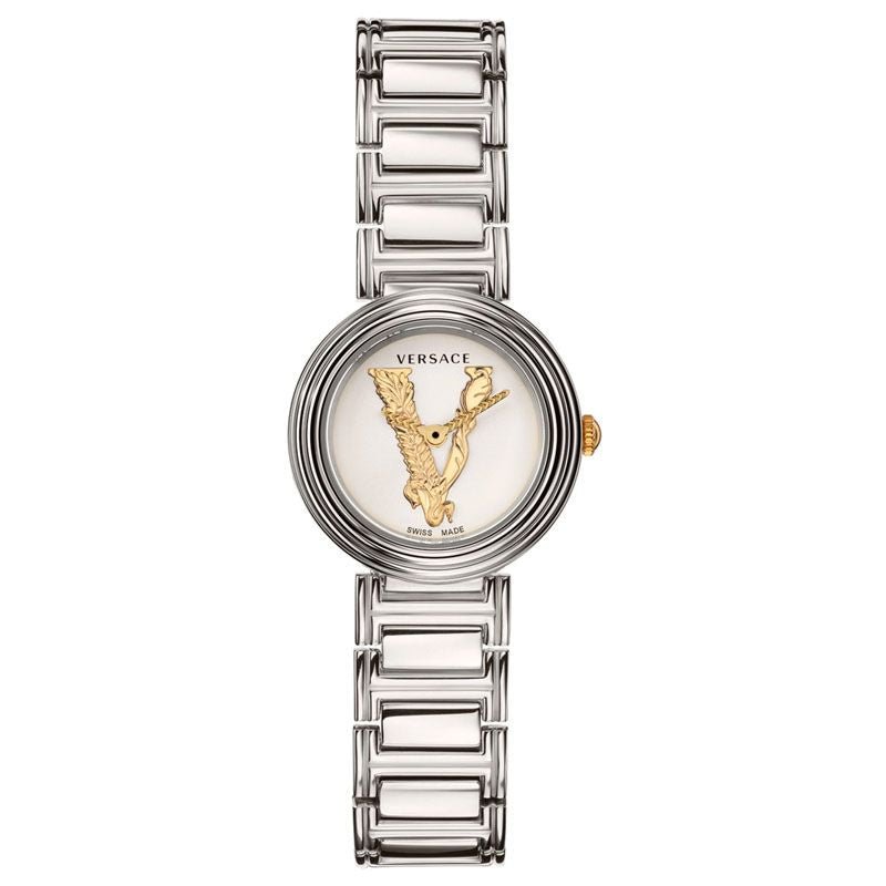 Versace VET300621 Women’s Quartz Swiss Made Silver Stainless Steel Silver Dial 28mm