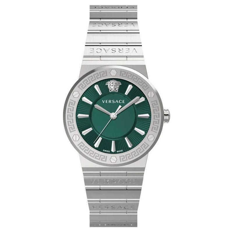 Versace VEVH00920 Women’s Quartz Swiss Made Silver Stainless Steel Green Dial 38mm