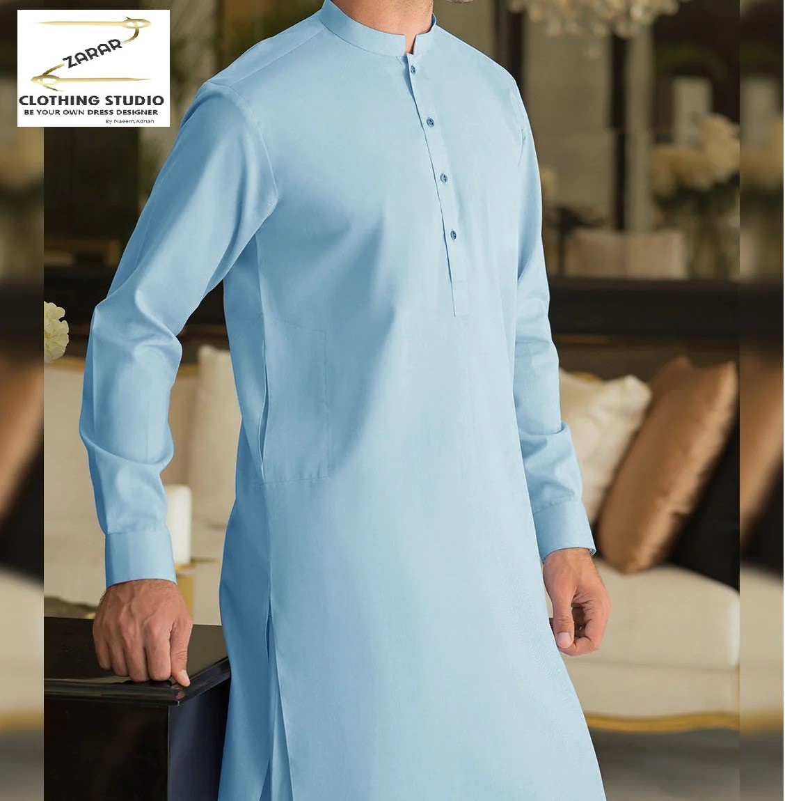 Sky Blue Plus (Cotton Elite) zarar clothing studio