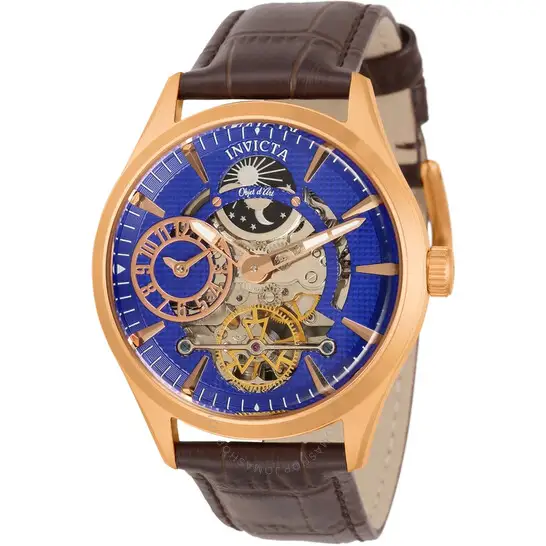 Invicta Objet D Art Automatic Blue Dial Men's Watch