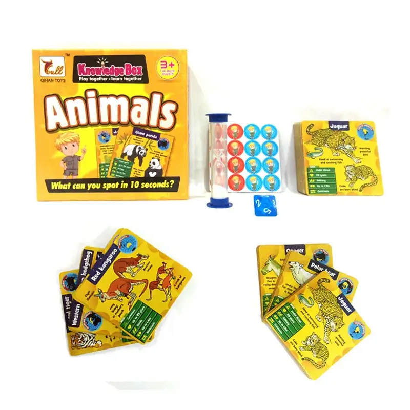 Animals Knowledge Box - Educational Learning Cards Game
