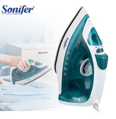 Sonifer Portable Mini Electric Iron – Compact Steam Iron with Adjustable Ceramic Soleplate, Ideal for Travel and Home Use, Perfect for Clothing Care and Ironing Fabrics