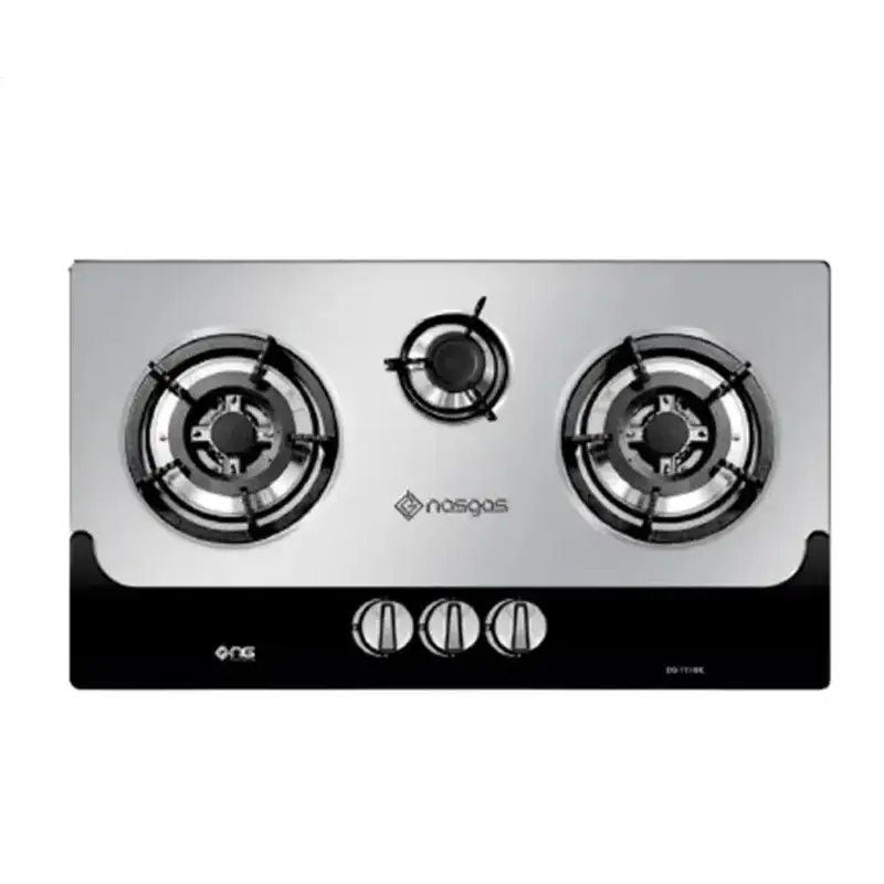 Nasgas DG-111 BK Steel Top Built In Hob With Official Warranty