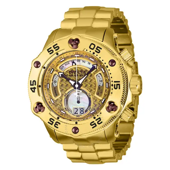 Invicta Reserve Chronograph Quartz Champagne Dial Men's Watch