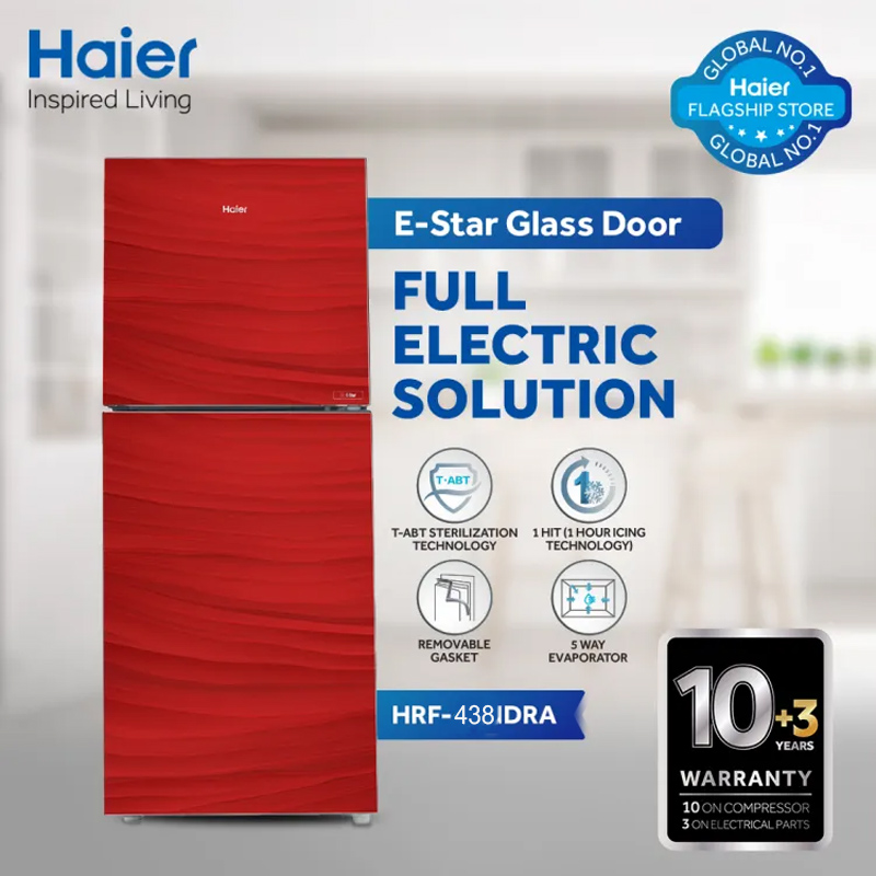 Haier HRF-438 EPC-EPB-EPR-EPG E-Star Refrigerator 16 Cubic Feet With Offiicial Warranty