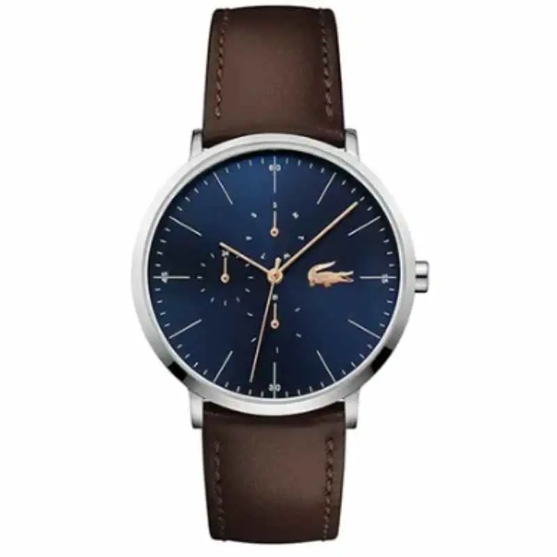 Lacoste Men's Leather Analog Wrist Watch 2010976