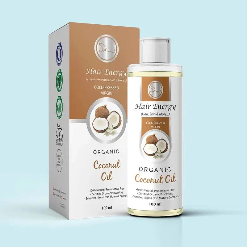 Hair Energy 100 Organic Aloevera GelNon Sticky Coconut Hair Oil