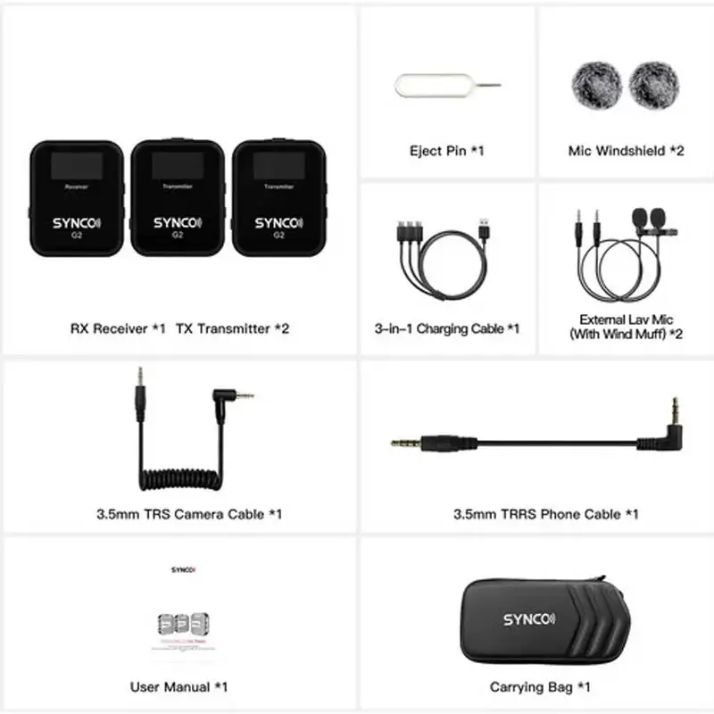 Synco G2 A2 2 - Person Digital Wireless Microphone