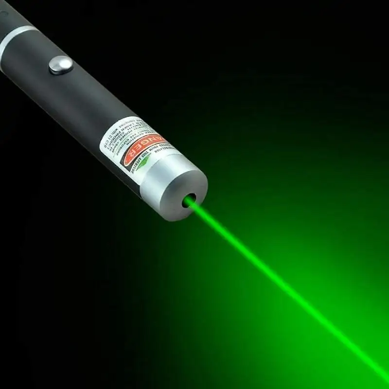 Powerful Laser Pointer Pen Beam Light 10mw 650nm Presentation Pointer - Green Light (cell operated)