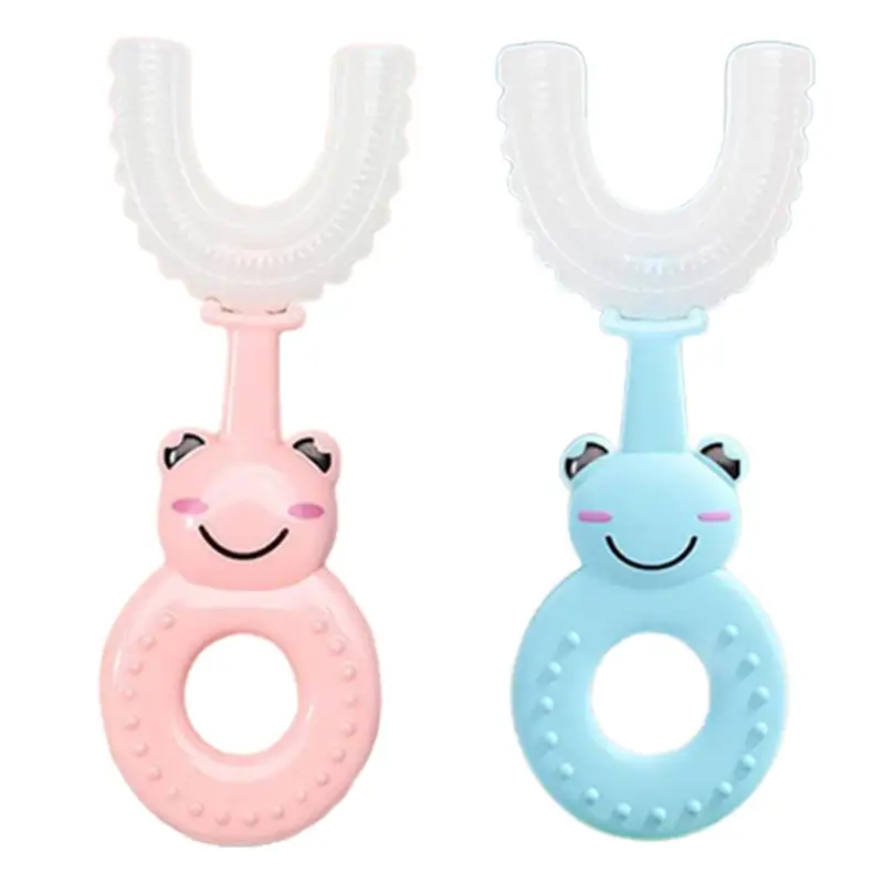 Silicone U-Shaped Bear Baby Toothbrush