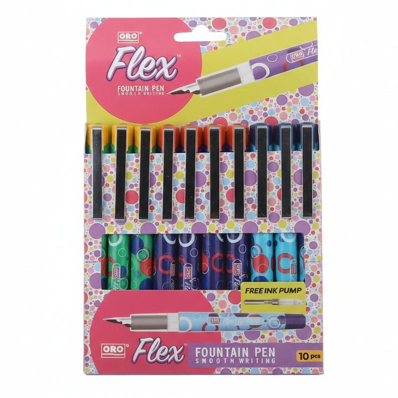 ORO Flex Fountain Pen Pack (10 Pcs)