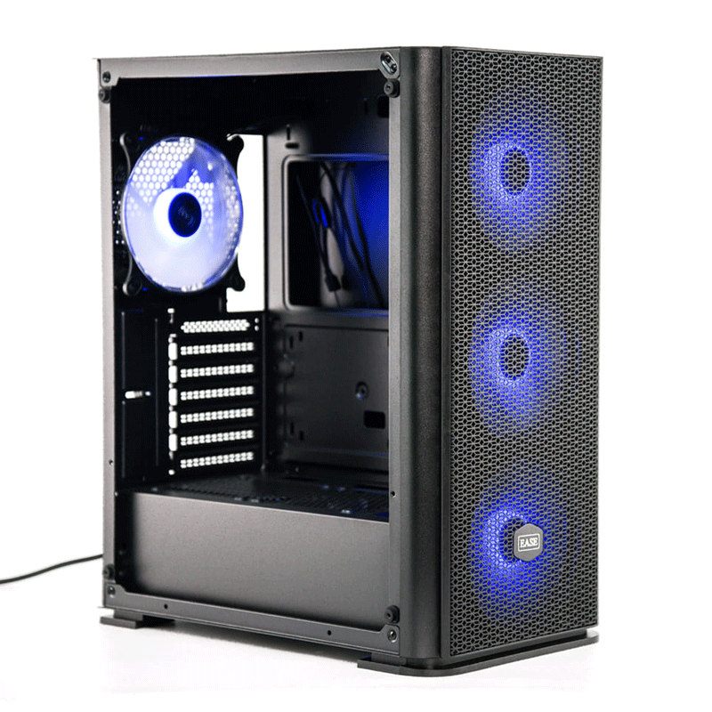 EASE EC144B Tempered Glass ATX Gaming Case