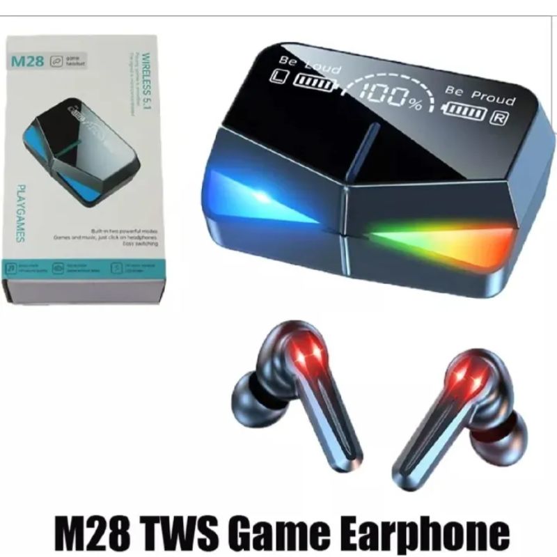 M28 Gaming TWS Earbuds - Bluetooth Earphones Wireless Headphones With Mic Mini