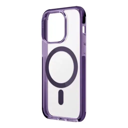 Uniq Hybrid Combat (AF) Magsafe/Magclick Charging Compatible Phone Case for iPhone 14 Pro Max – Fig (Purple)