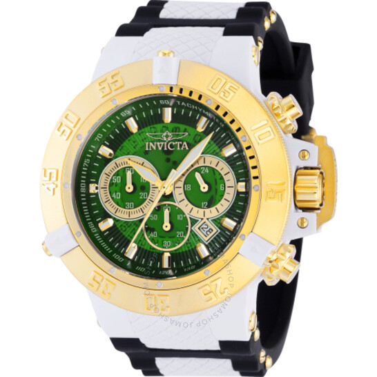 Invicta Subaqua Chronograph Quartz Green Dial Men's Watch