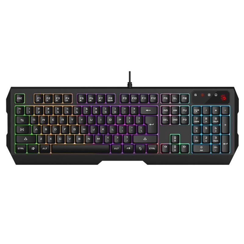 A4Tech Bloody B135N 7-Color Neon Lighting Gaming Keyboard With 1 Year Warranty