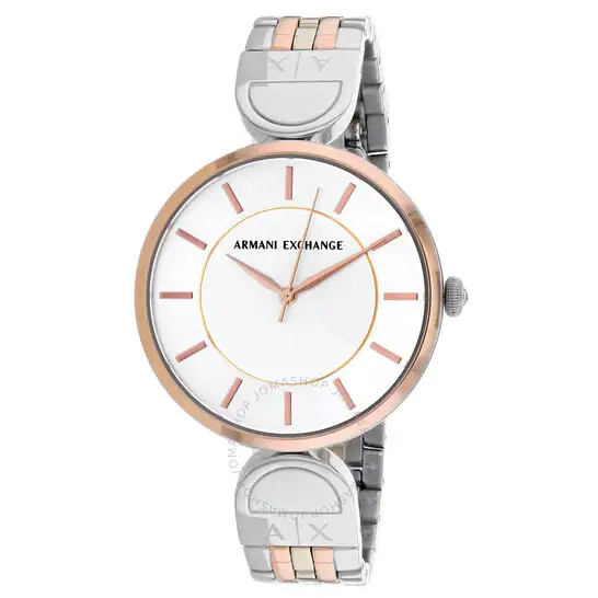 Armani Exchange Classic Quartz Silver Dial Ladies Watch